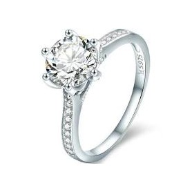 Anillo Plata circonita